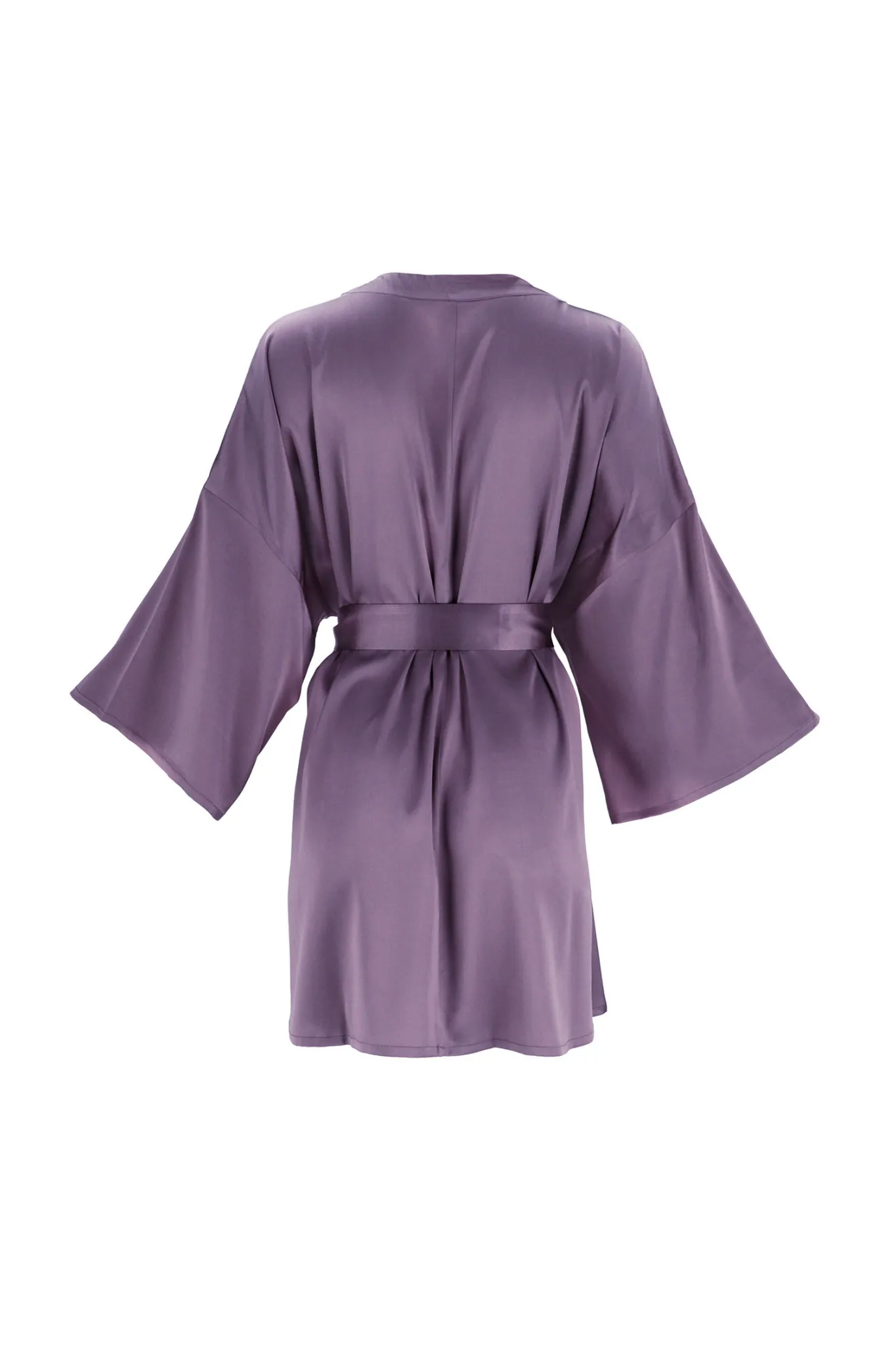 2 Piece Silk Pants Set 'Muse&Leto' in Noble Purple