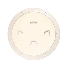 Beckson 8" Smooth Center Screw-Out Deck Plate - Beige [DP80-N]