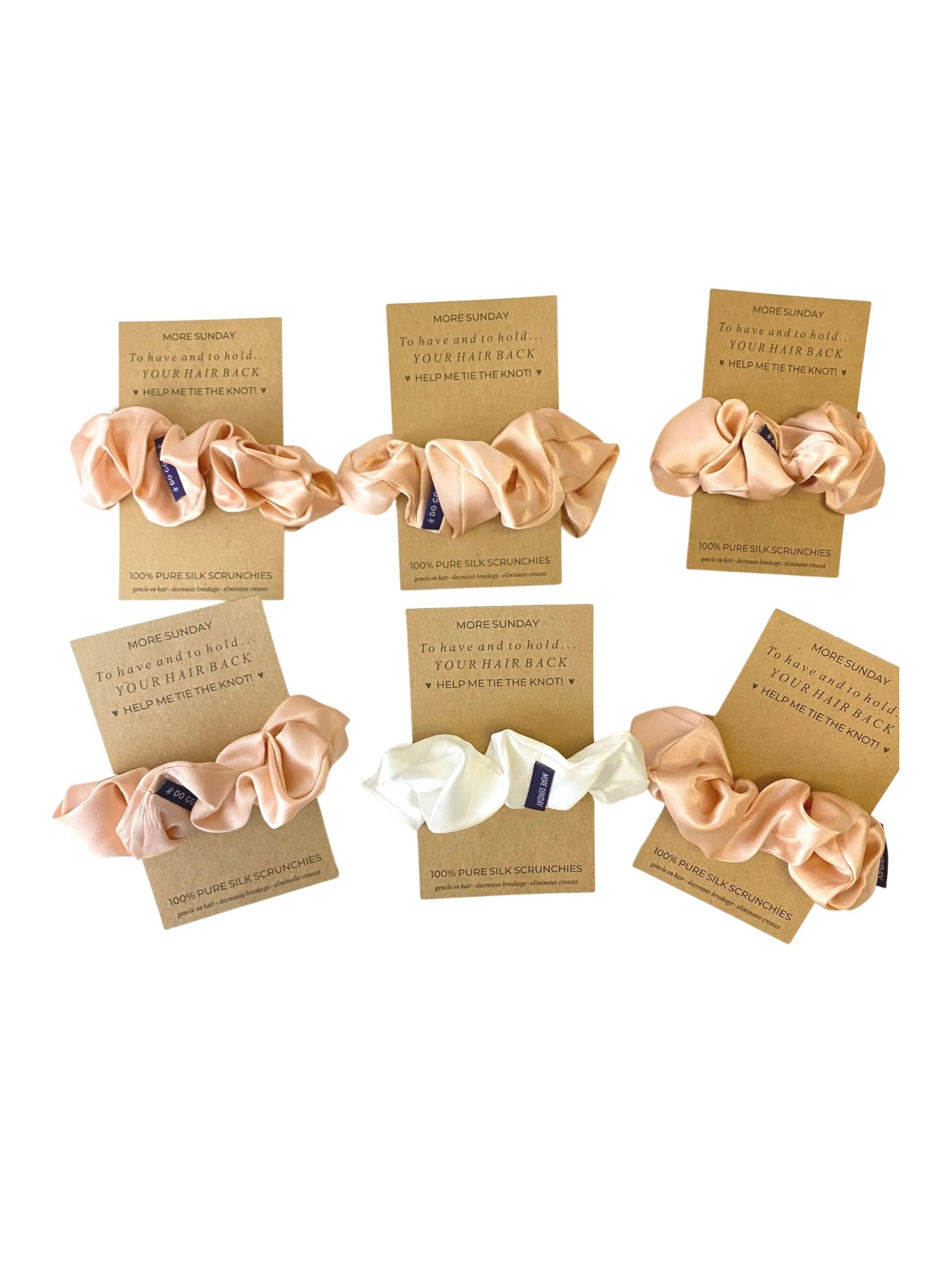 Bridal Proposal Silk Scrunchie Sets