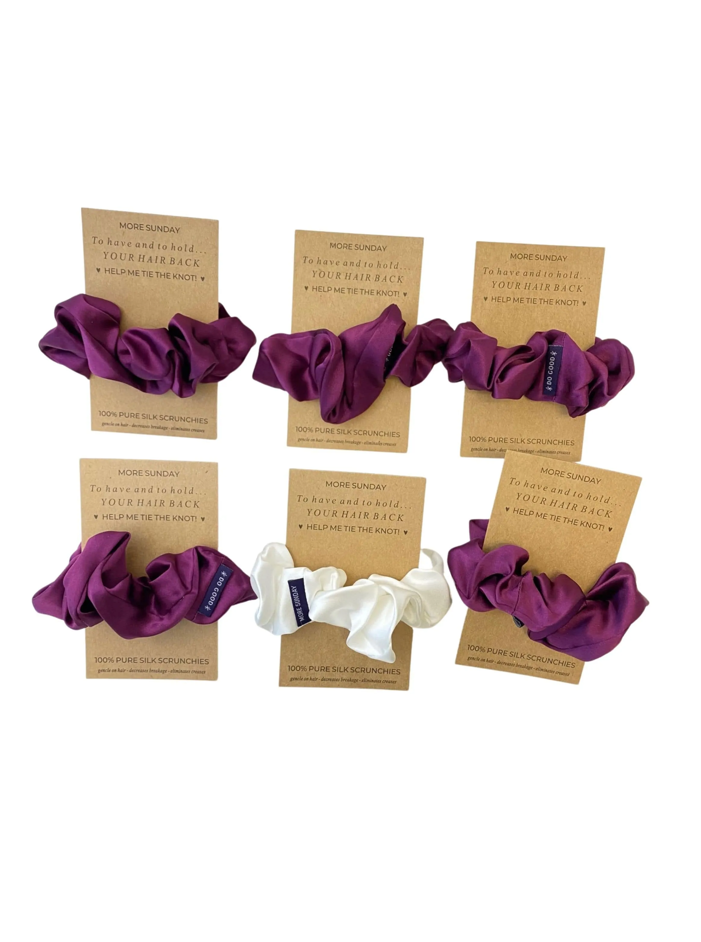 Bridal Proposal Silk Scrunchie Sets