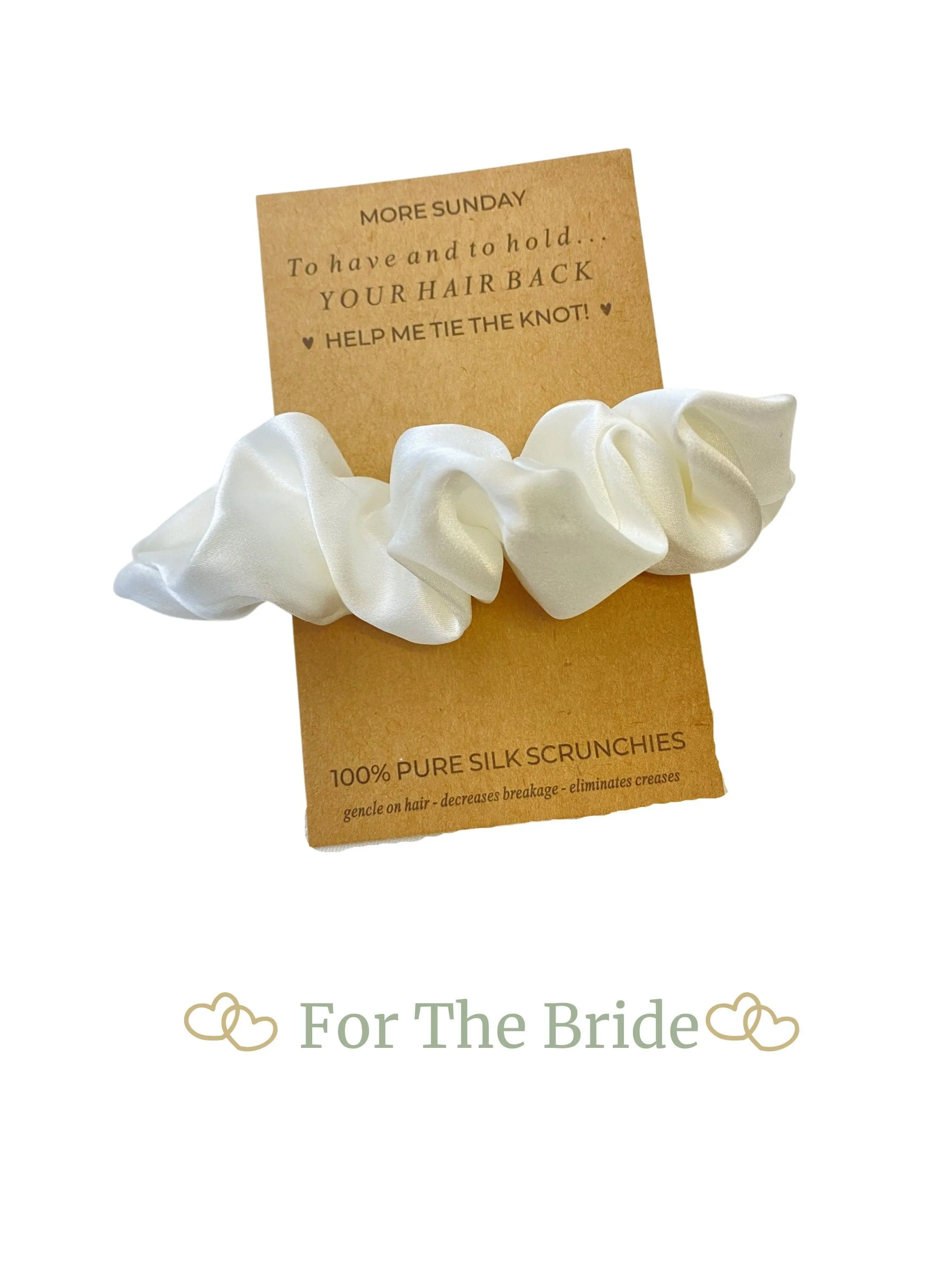 Bridal Proposal Silk Scrunchie Sets