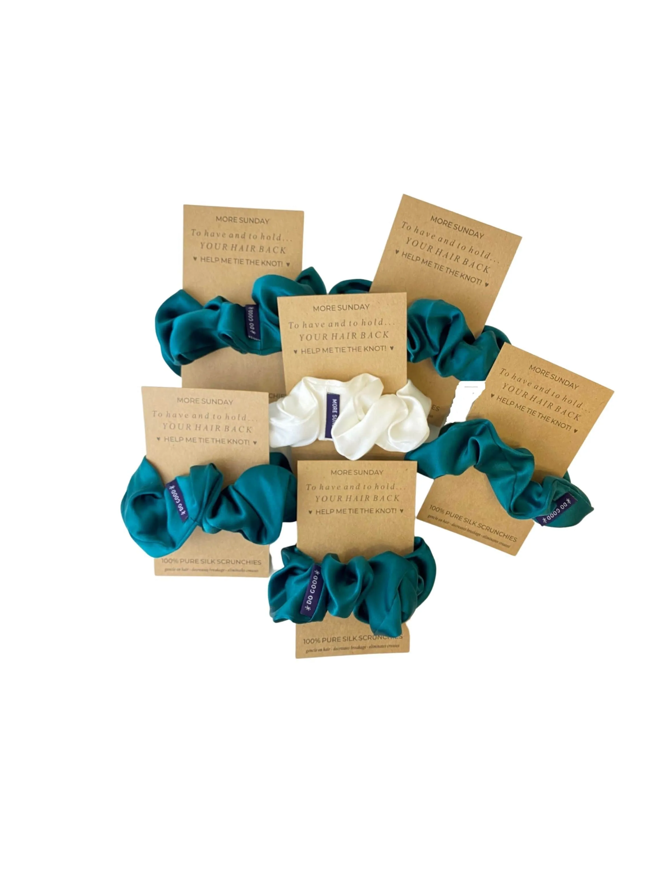 Bridal Proposal Silk Scrunchie Sets