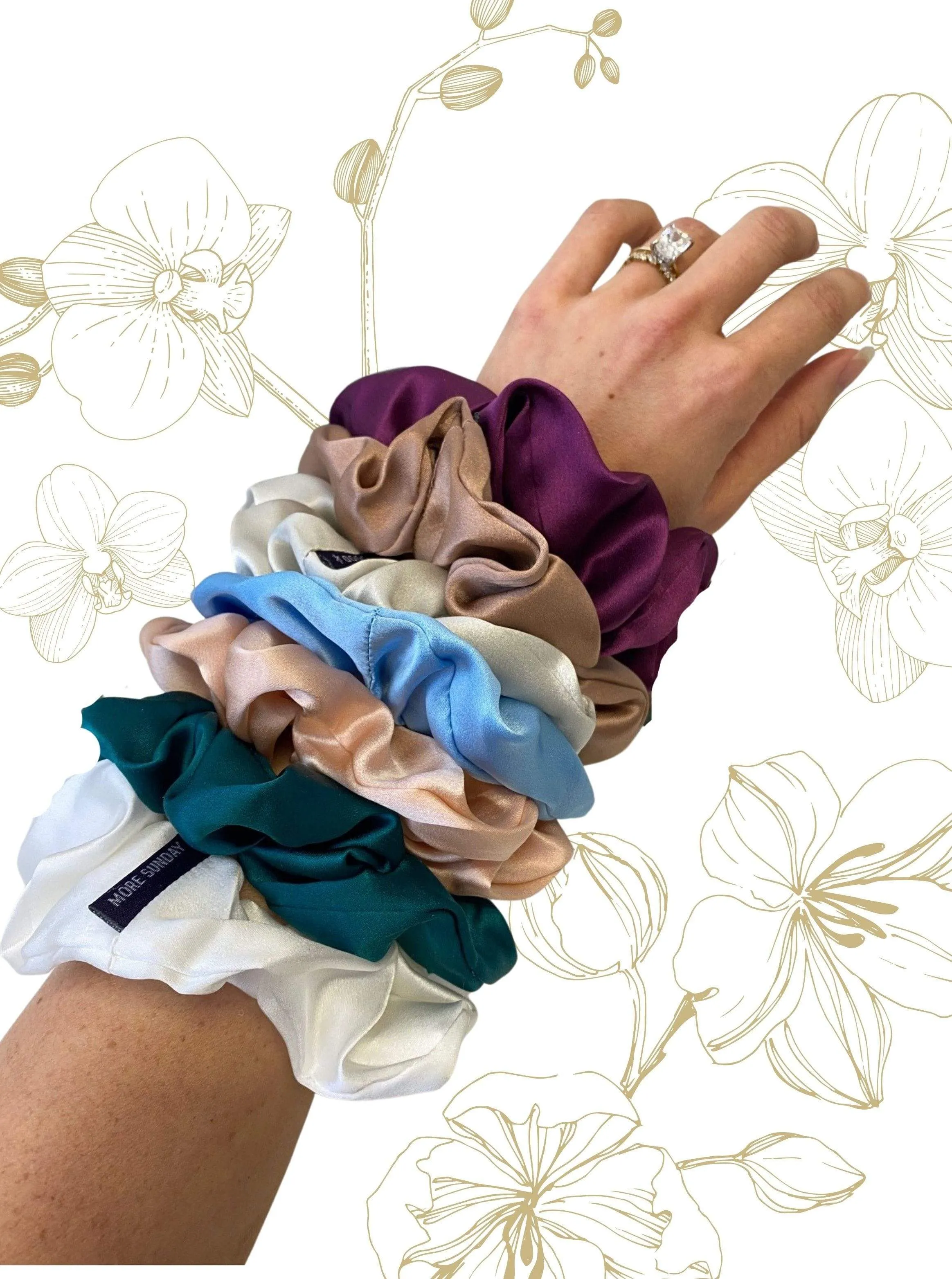 Bridal Proposal Silk Scrunchie Sets