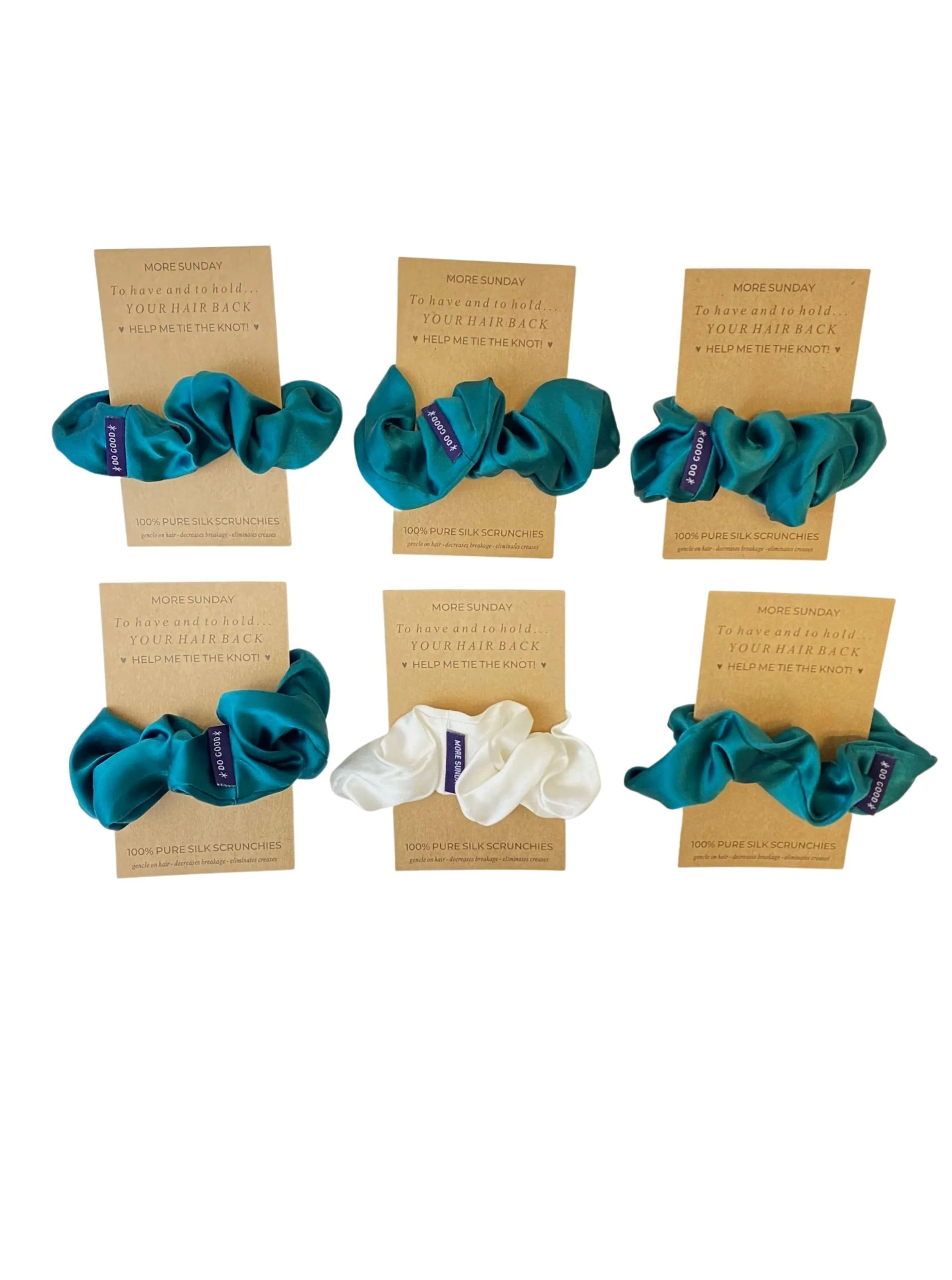 Bridal Proposal Silk Scrunchie Sets