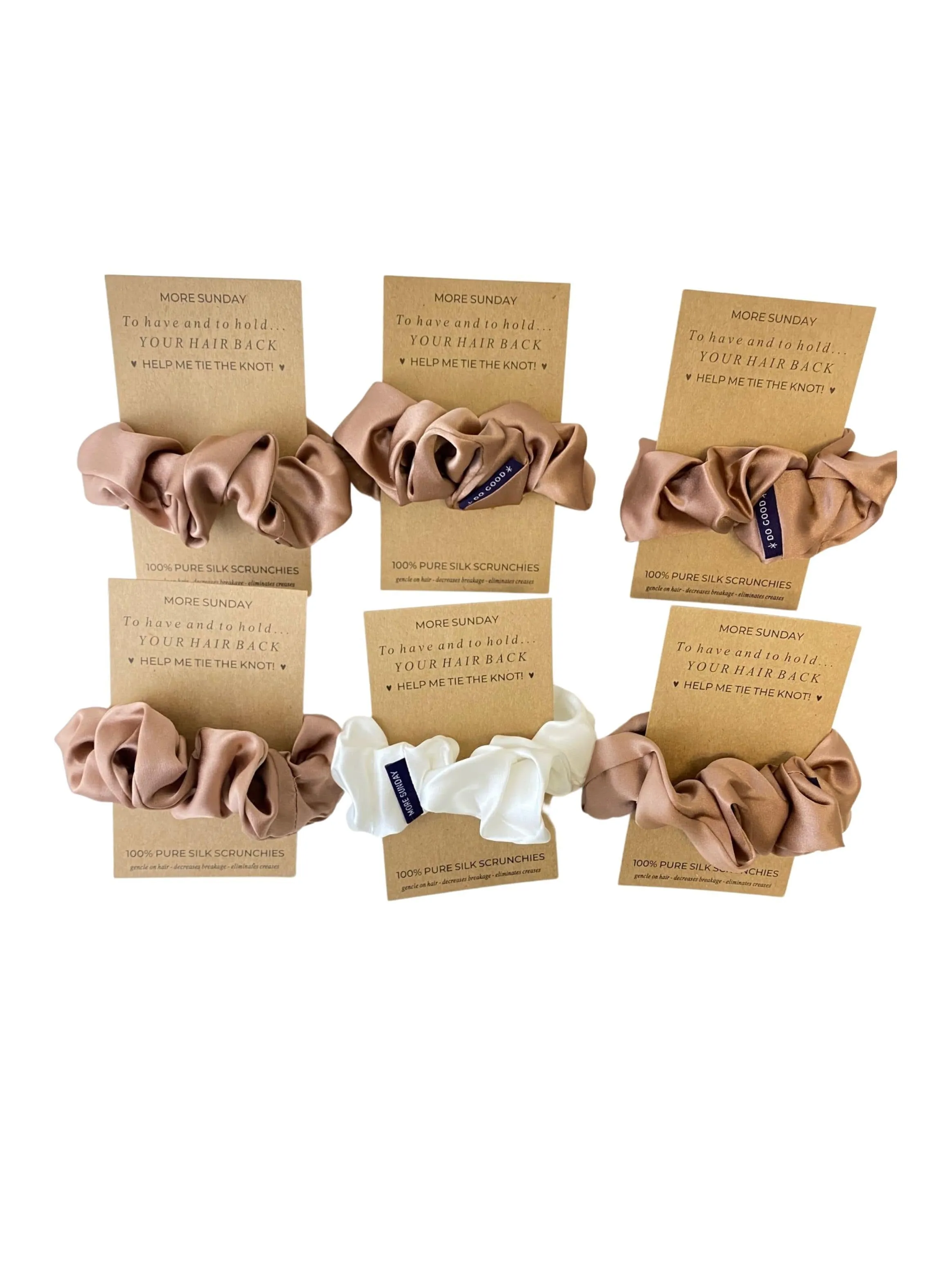 Bridal Proposal Silk Scrunchie Sets