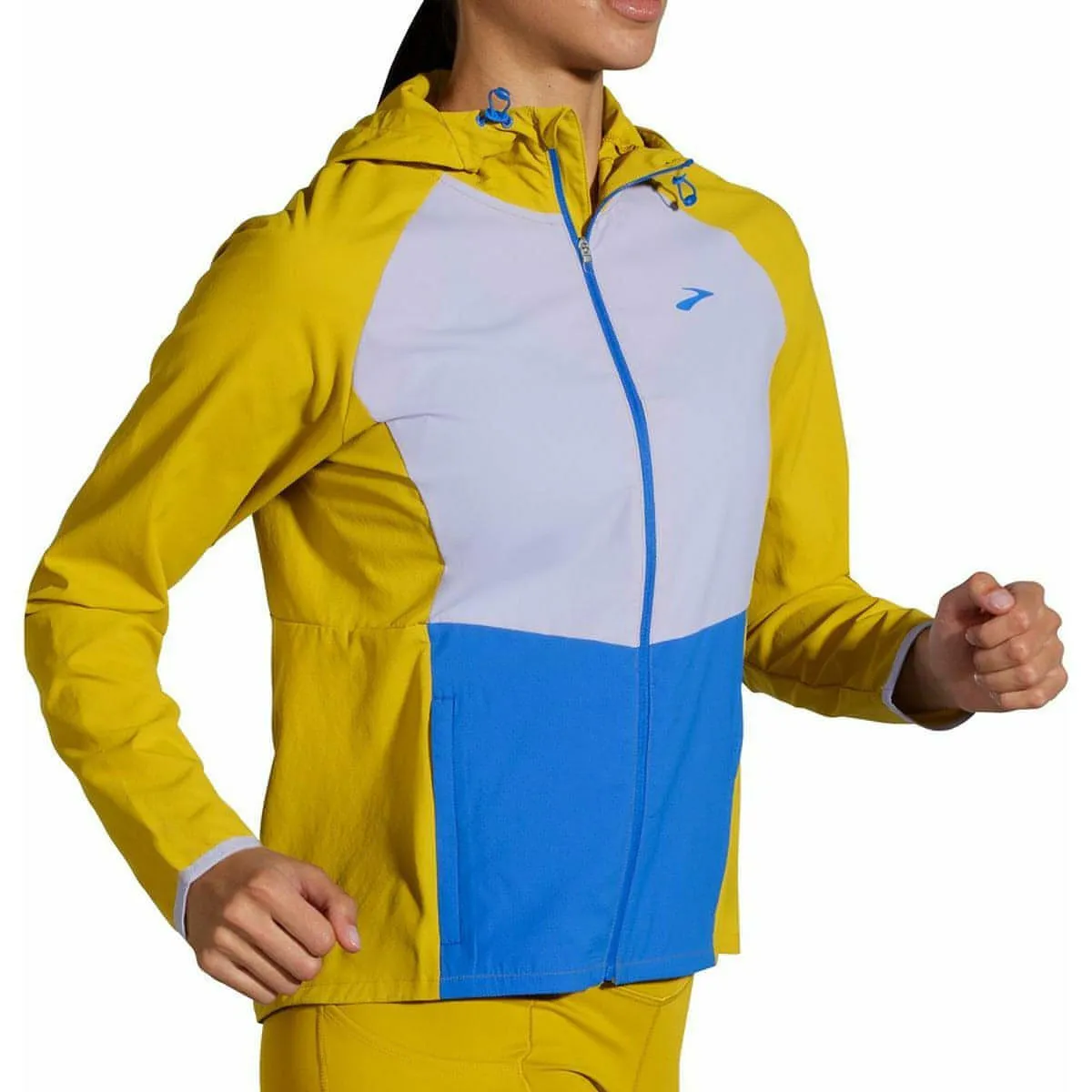 Brooks Canopy Womens Running Jacket - Yellow