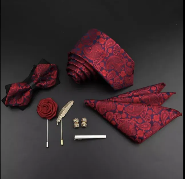 Colorful Men's Silk Tie Sets