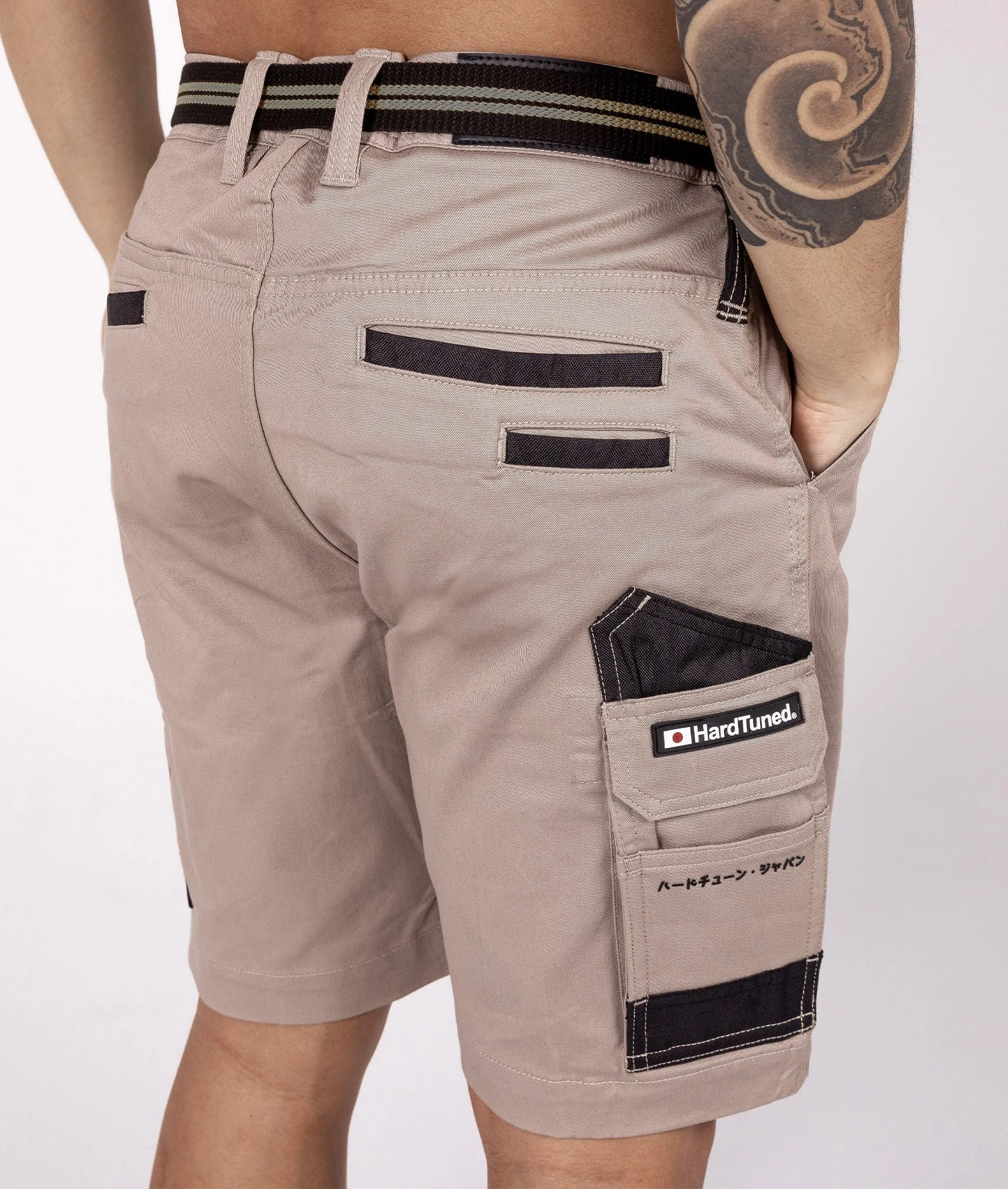 HardTuned Pitstop Cargo Shorts - Tan