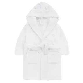 INFANT WHITE HOODED DRESSING GOWN (2-4 YEARS) (PK6) 18C20424