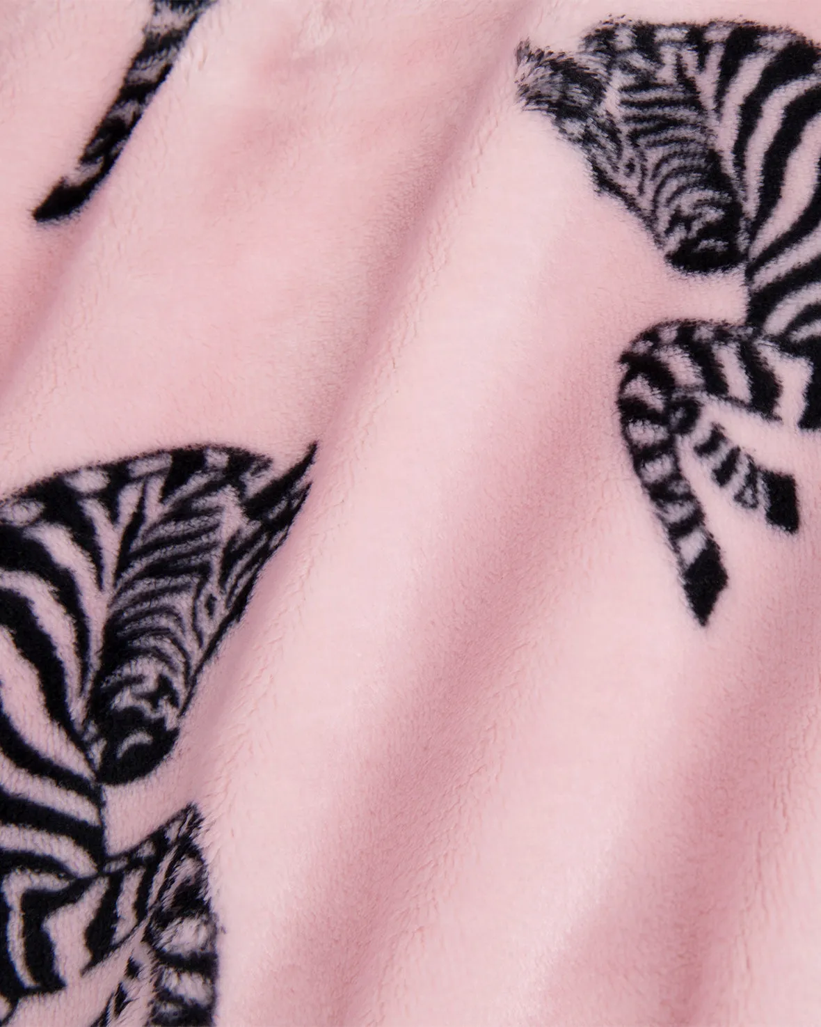 Kids Fleece Jumping Zebra Print Dressing Gown