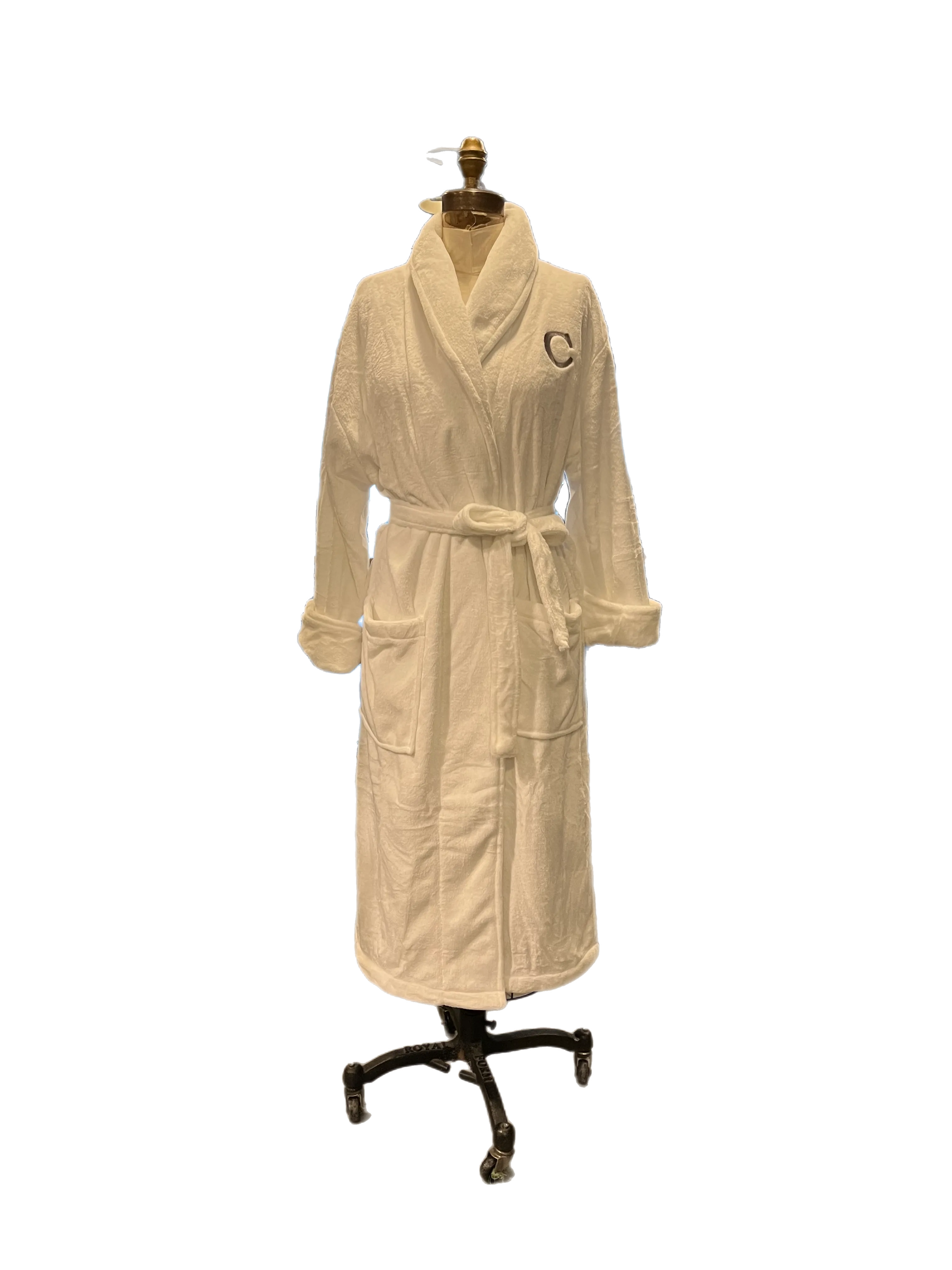 Monogram Unisex Robe in plush or waffle