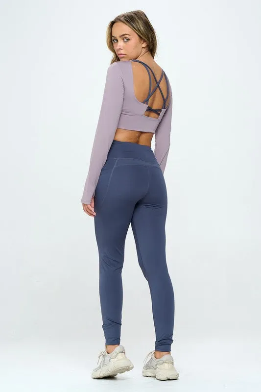 Otos Active Two Tone Two Piece Activewear Set