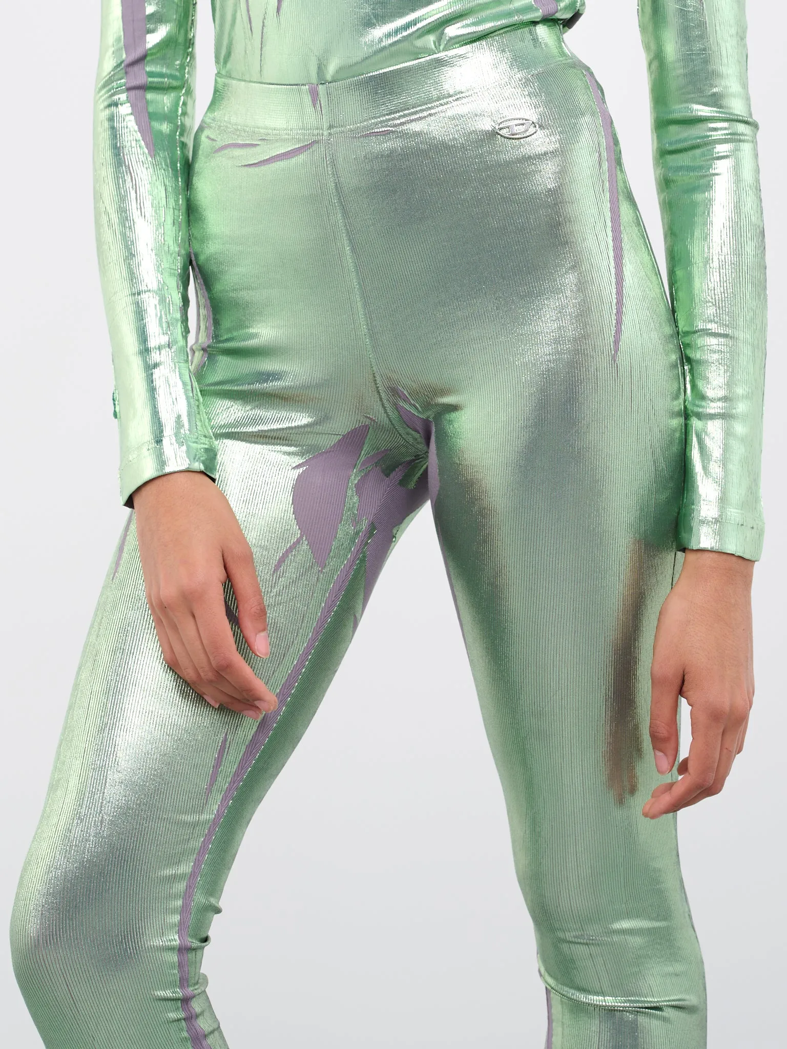 P-Koll-H1 Metallic Leggings (P-KOLL-H1-LIGHT-GREEN)