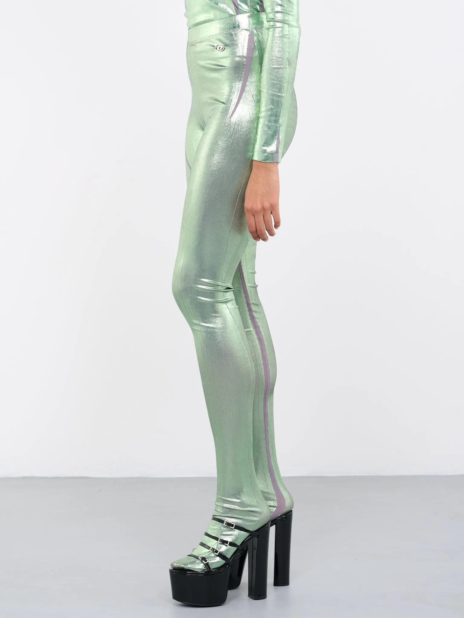 P-Koll-H1 Metallic Leggings (P-KOLL-H1-LIGHT-GREEN)