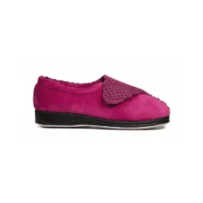 Padders Womens Slipper Hug Bordo Popcorn Pink