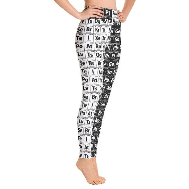 Periodic Table Two-Tone Yoga Leggings