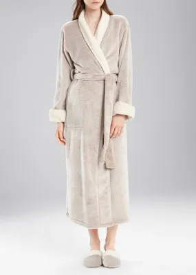 Plush Sherpa Long Robe in Cashmere