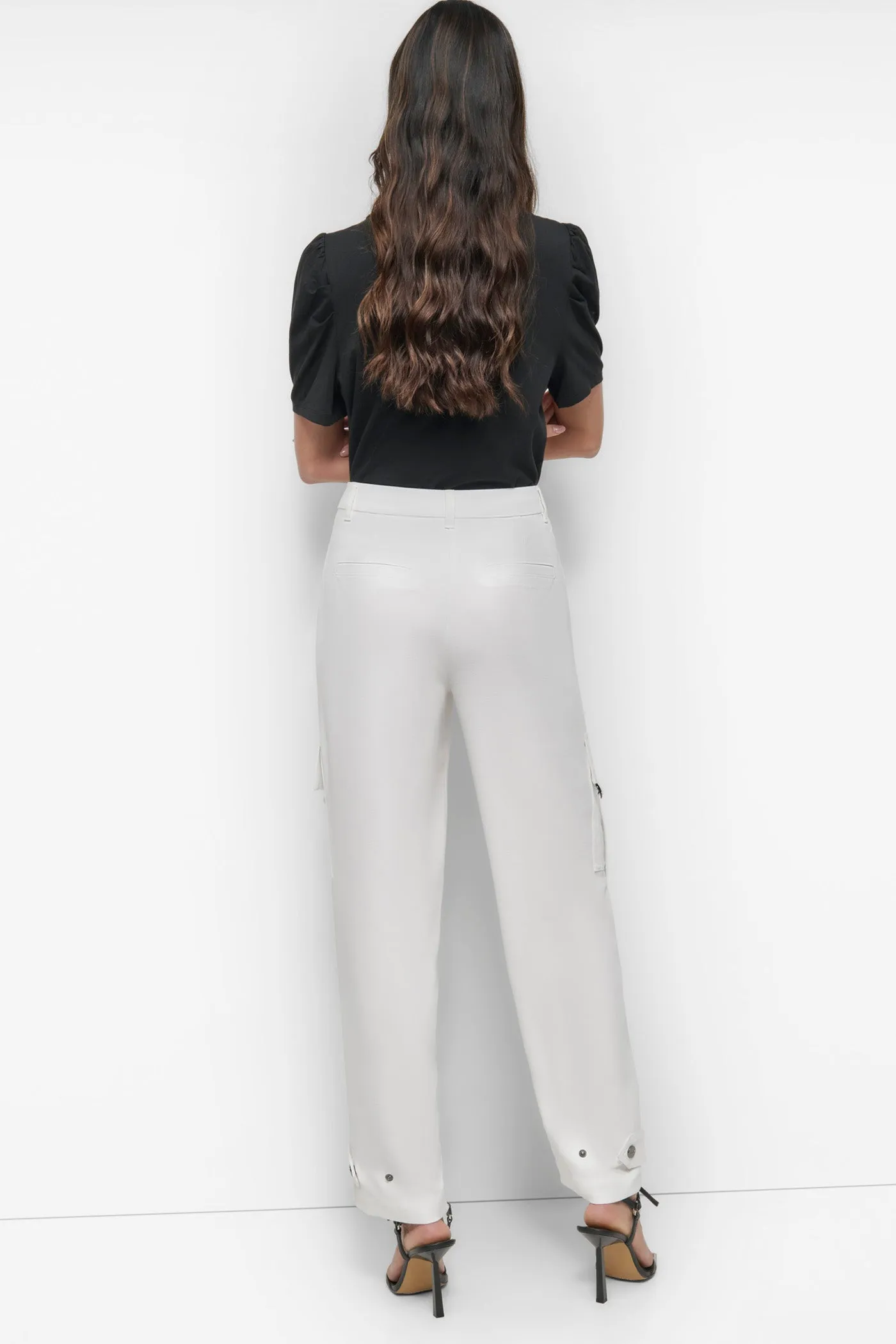 SATIN CARGO PANT