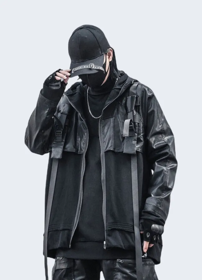 Techwear Leather Jacket