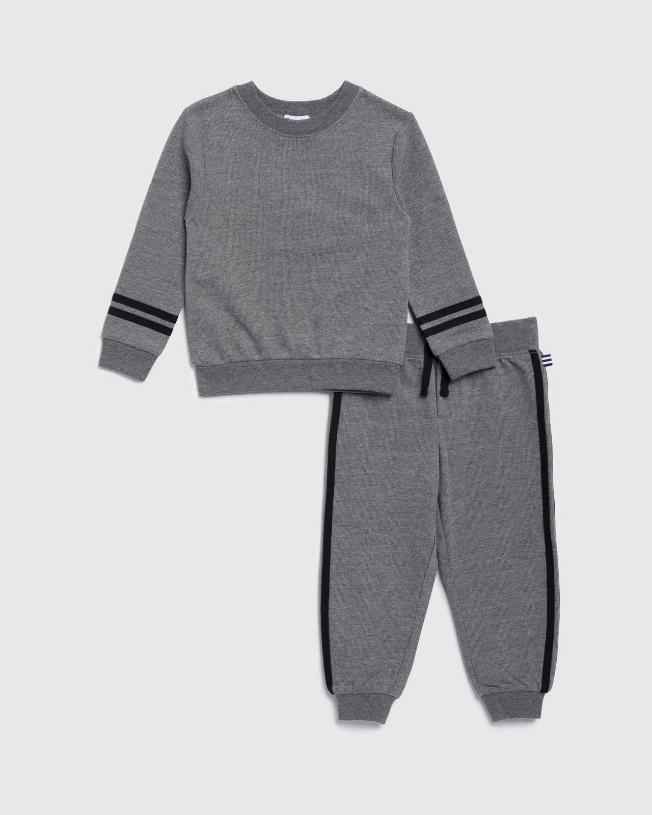 Toddler Boys Charcoal Sweatshirt Set