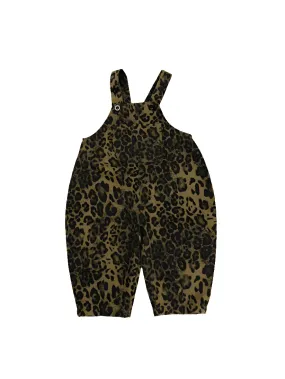 Unisex Leopard Print Overalls Toddler Boys Girls