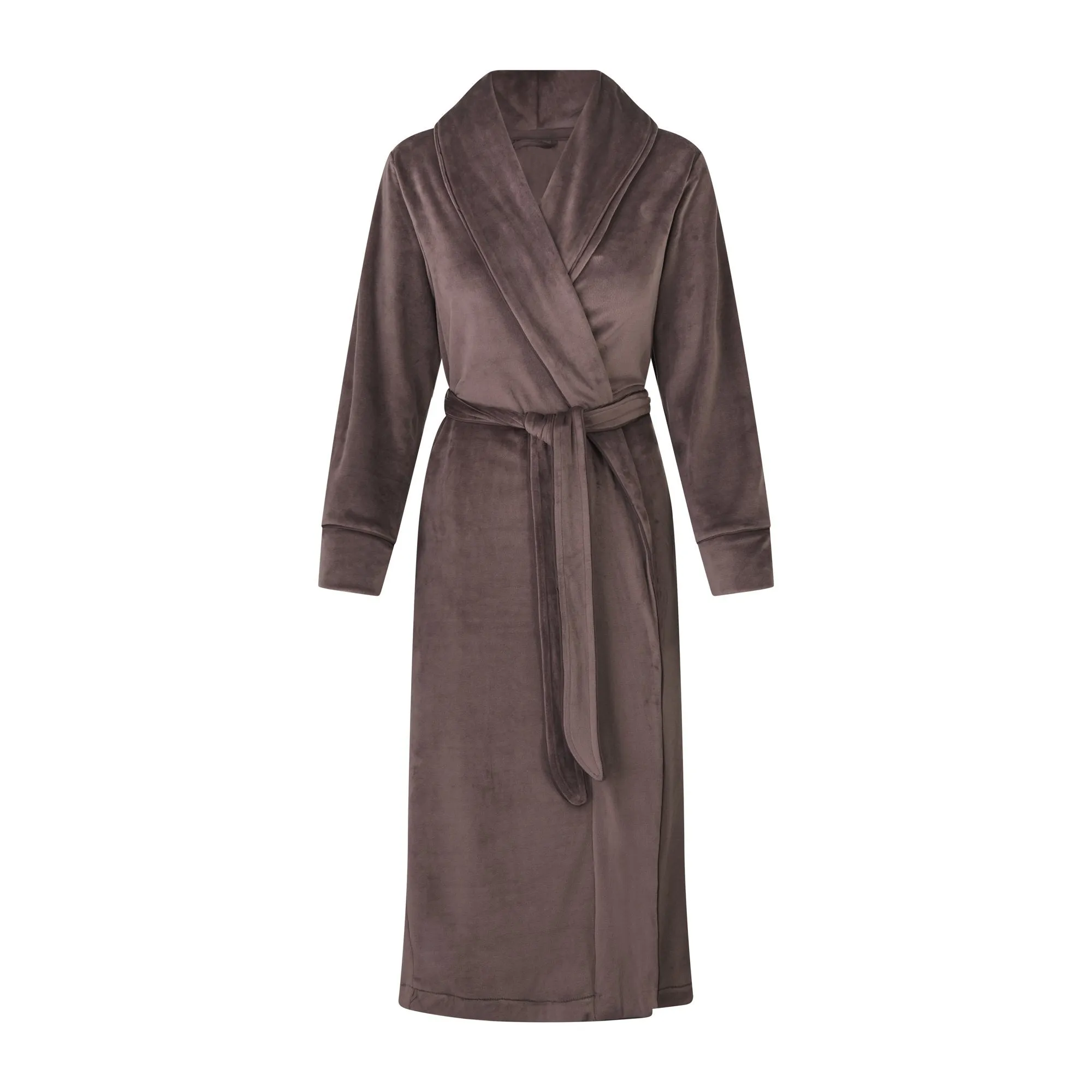 VELOUR LONG ROBE | AMETHYST