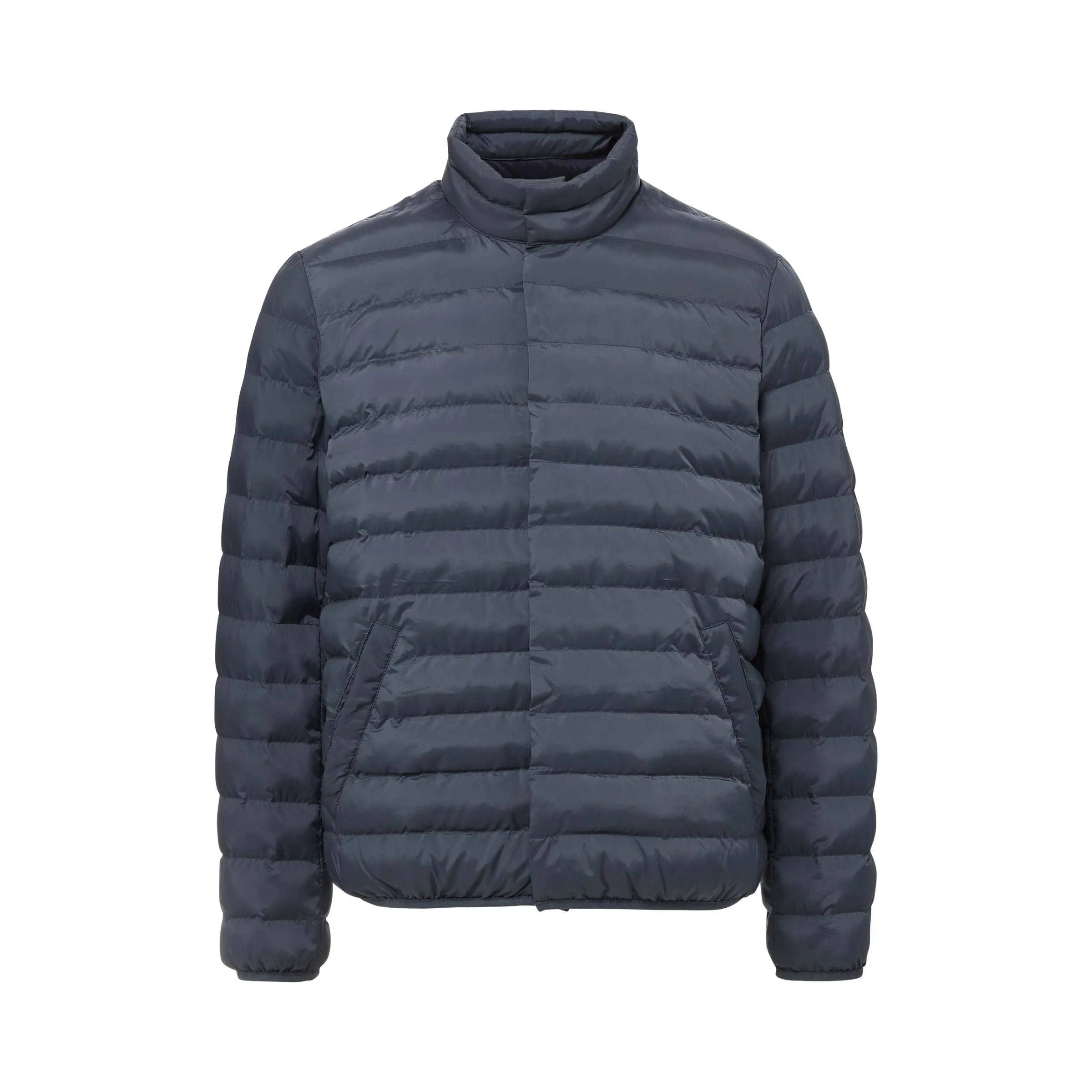 Weatherproof x MagnaReady Magnetic Front Water-Resistant Puffer Jacket in Pewter