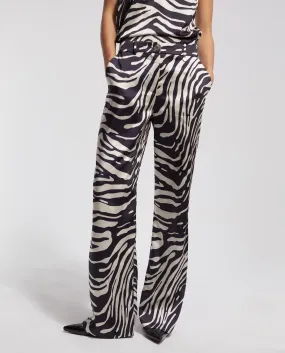 Zebra palazzo trousers